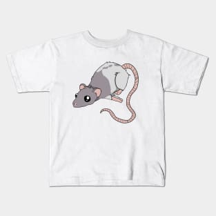 A Little Rattie - Blue Hooded Kids T-Shirt